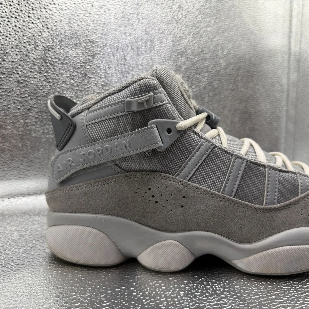 Size 9 Jordan 6 Rings Sneakers Mens Grey Excellent 322992-009 Cool Grey Suede